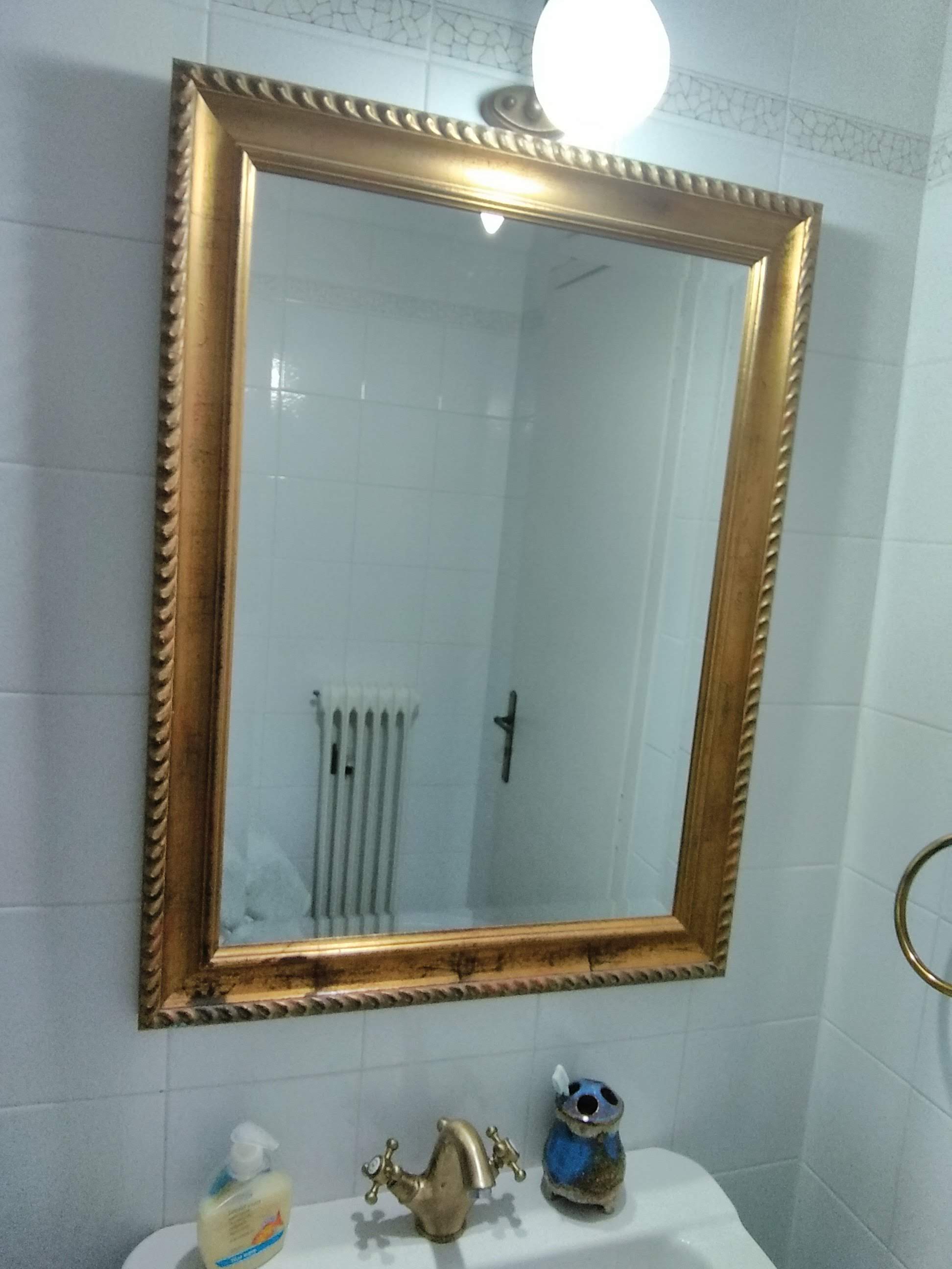 mirror in bathroom