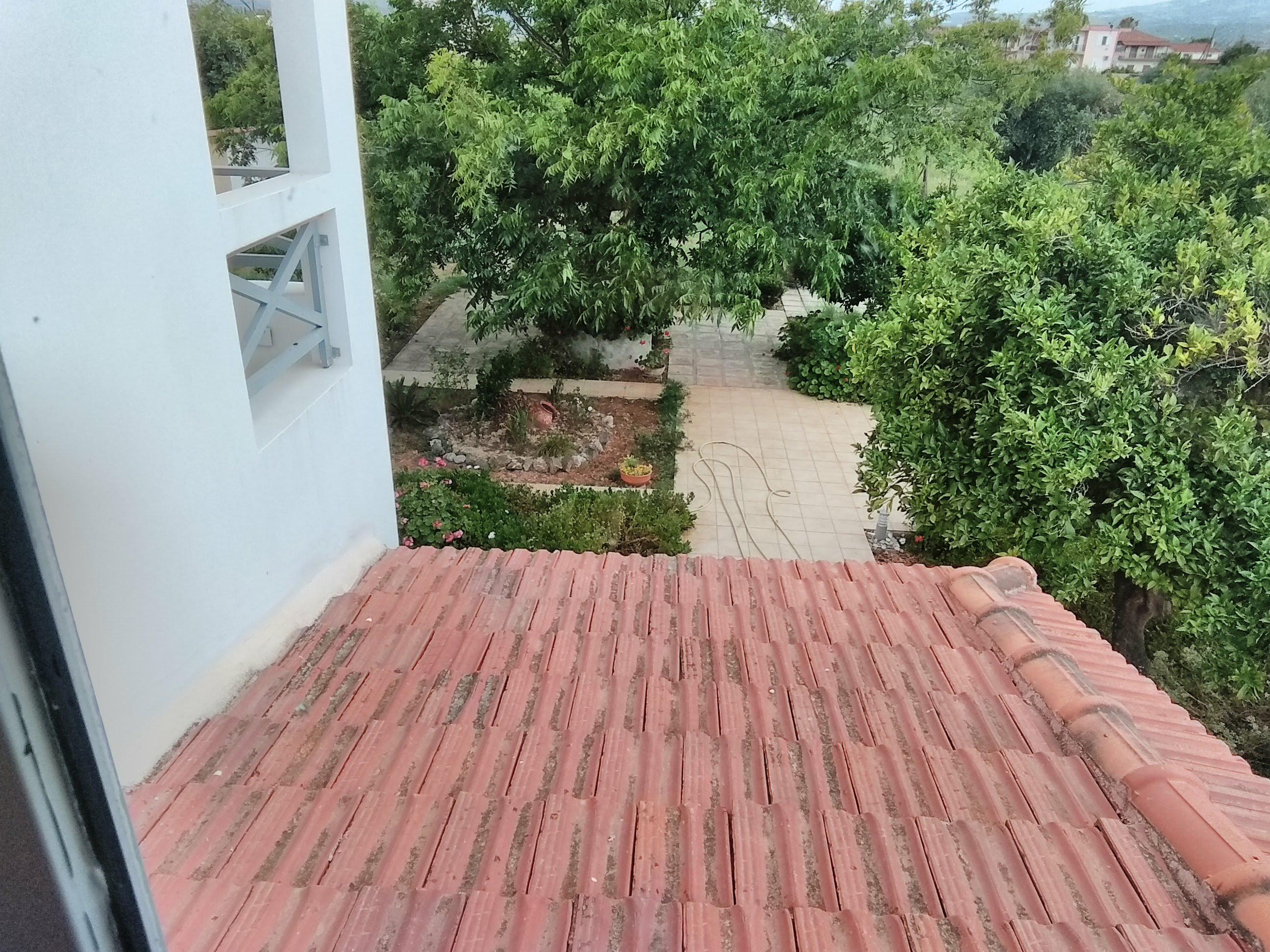 view of garden from desk room